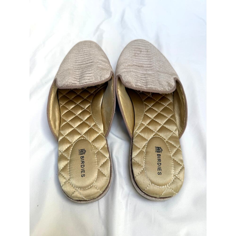 Birdies Phoebe Blush Pink Python Embossed Velvet … - image 3